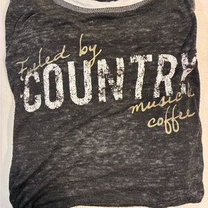 Gray Graphic Tee Shirt